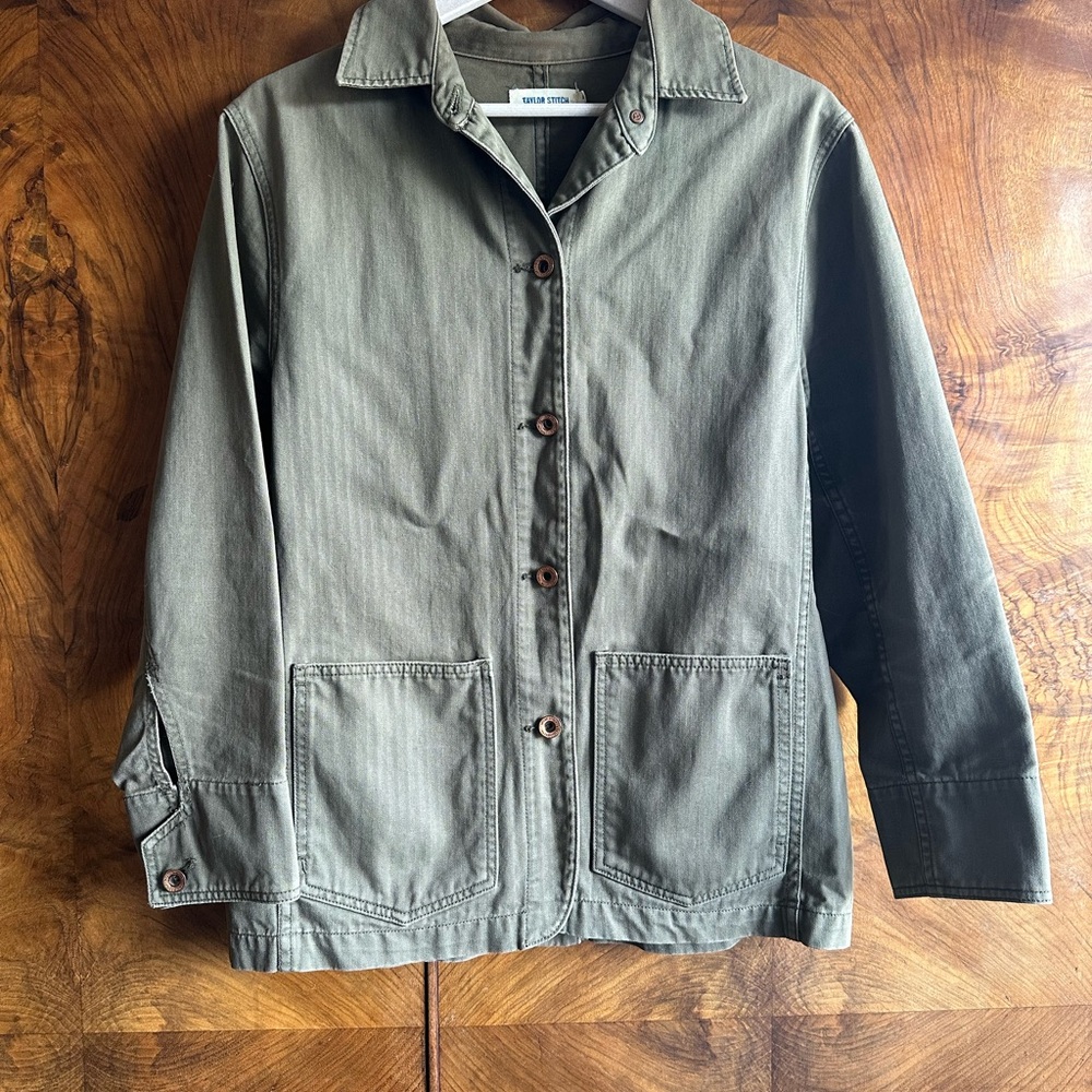 Taylor Stitch Olive Green Twill Workwear Jacket M